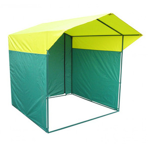 Палатка Митек Домик 1.5х1.5 желто-зеленый
