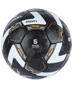 Мяч футбольный Jögel Trinity №5, черный/белый, фото 2
