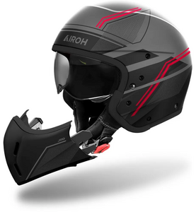 Шлем Airoh J110 SLIM Red Matt XL (матовый), фото 2