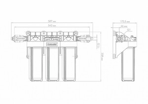 Корпус для картриджного фильтра Джилекс 1 М Т3, фото 2