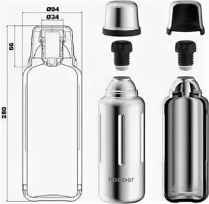 Термос Bobber Flask-1000 Зеркальный, фото 3