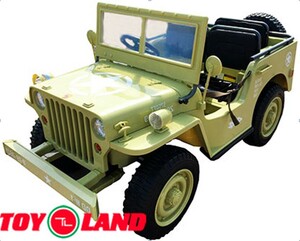Детский автомобиль Toyland Jeep Willys YKE 4137 Matcha