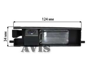 CCD штатная камера заднего вида AVEL AVS321CPR для TOYOTA RAV4 (#098), фото 2