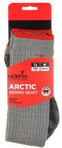 Носки термо Norfin T4M ARCTIC MERINO HEAVY LONG(серый  р.(39-41) M), фото 3