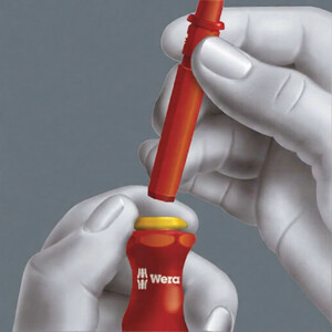 Набор насадок WERA с отвёрткой-битодержателем, 7 пр.Kraftform Kompakt VDE 7 Imperial 1 Tool Finder, фото 4