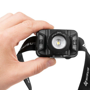 Фонарь налобный сенсорный NISUS PRO 380 LM, IP44, USB (N-FN-HL18), фото 9