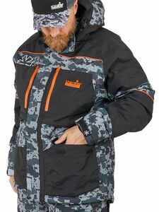 Костюм зимний  Norfin DISCOVERY 3 CAMO 01(серо-черный размер S), фото 4