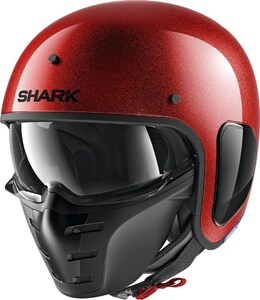 Шлем Shark S-DRAK FIBER BLANK GLITTER Red L, фото 1