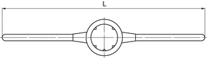 Thorvik DH205 Вороток-держатель для плашек круглых ручных Ф20х5 мм, фото 3