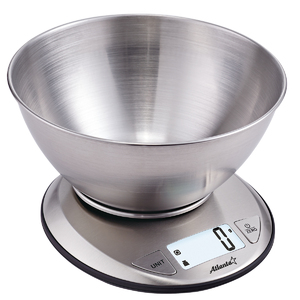 Весы кухонные электронные ATLANTA ATH-6193 (silver) с чашей, фото 1