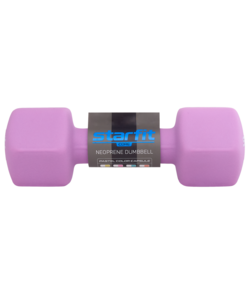Гантель неопреновая Starfit DB-201 4 кг, фиолетовый пастель, фото 2