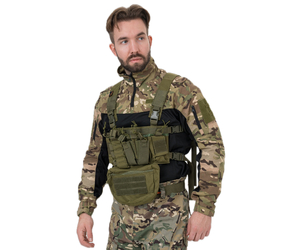 Разгрузка Remington нагрудная тактическая с подсумкой Rifle Tactical Vest Army Green, фото 1