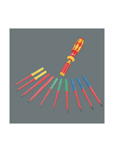 Набор насадок WERA Kraftform Kompakt VDE 15 Torque 1,2-3,0 Nm extra slim 1 Tool Finder с динамометрической отвёрткой-битодержателем, 15 пр., фото 2