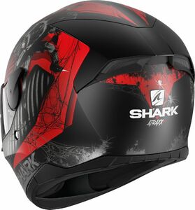 Шлем SHARK D-SKWAL 2 ATRAXX MAT матовый Black/Red L, фото 4