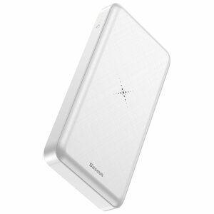Повербанк с беспроводной зарядкой Baseus M36 Wireless Charger Powerbank 10000mAh white, фото 6