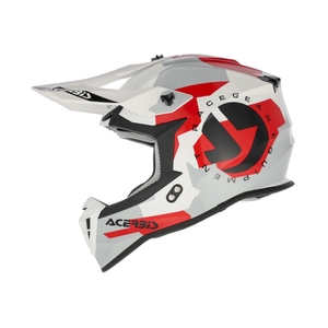 Мотошлем Acerbis Linear 22-06 глянцевый White/Grey L, фото 3