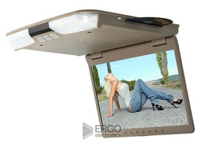Автомобильный потолочный монитор 15.3" с DVD ERGO ER15M (Бежевый), фото 1