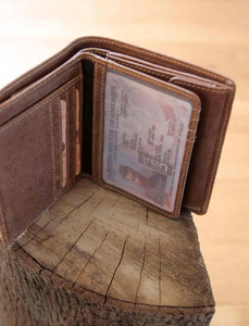 Бумажник Klondike Finn, коричневый, 10x11,5 см, фото 15