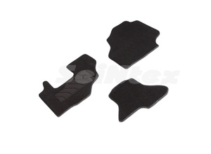 Ворсовые LUX коврики в салон Seintex для JAC N56 (черные, 95062), фото 1