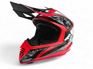 Шлем AiM RH855 Carbon TERRAIN глянцевый Black/Red XXL, фото 2