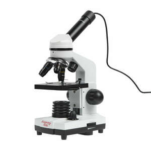 Микроскоп школьный Микромед Эврика 40х-1600х (вар. 2) с видеоокуляром, фото 1