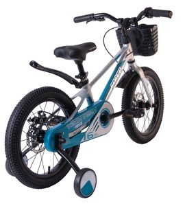 Велосипед детский Tech Team Forca 16" grey/blue 2024 (магниевый сплав), фото 3