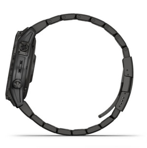 Умные часы Garmin Fenix 7 Sapphire Solar титановый серый DLC с серым титановым DLC браслетом, фото 6