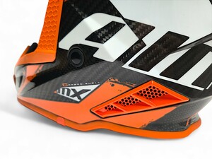 Шлем AiM RH855 Carbon TERRAIN глянцевый Black/Orange L, фото 9