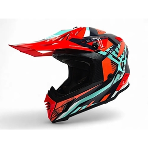 Шлем AiM RH855(Fiber Glass) VEXO глянцевый Red/Blue XL, фото 1