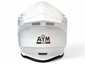 Шлем AiM RH855(Fiber Glass) White Glossy глянцевый S, фото 3