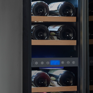 Винный шкаф CellarPrivate встраиваемый, двухзонный на 17 бутылок черный CP017-2TB, фото 6