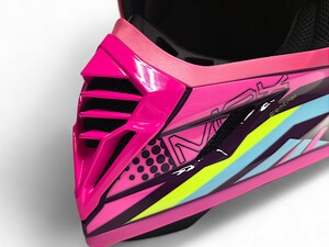 Шлем AiM RH855(Fiber Glass) VEXO глянцевый Purple/Pink XS, фото 7