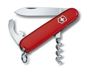 Нож Victorinox Waiter, 84 мм, 9 функций, красный, блистер