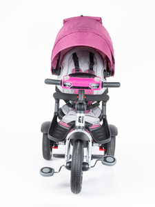 Велосипед коляска трехколесный с ручкой, Tech Team Luxury music фиолетовый 2026, фото 3