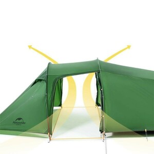 Палатка двухместная Naturehike Opalus NH20ZP001,зеленая, фото 5