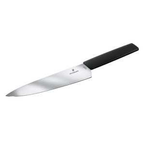 Нож Victorinox разделочный, лезвие 22 см, черный, фото 4