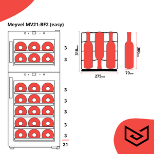 Винный шкаф Meyvel MV21-BF2 (easy), фото 15