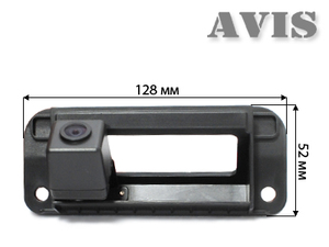 CCD штатная камера заднего вида AVEL AVS321CPR для MERCEDES C-CLASS (#049), интегрированная с ручкой багажника, фото 2