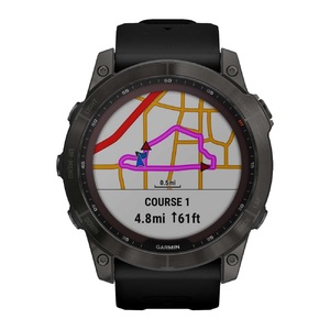 Часы Garmin fenix 7X Saph/Carbon Gray/Ti w/Silcone Band (010-02541-11G) (010-02541-34), фото 8