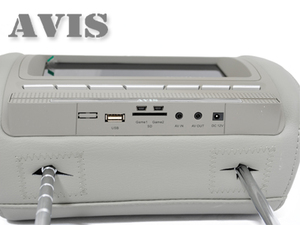 Подголовник со встроенным DVD плеером и LCD монитором 8" AVEL AVS0811T (серый) , фото 2