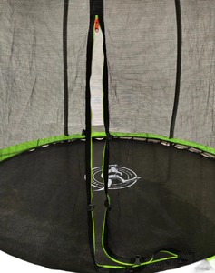 Батут каркасный Tech Team KENGA 8FT черный-зеленый / black-green, фото 9