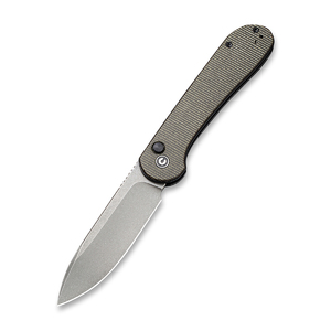 Складной нож CIVIVI Button Lock Elementum 14C28N Steel Gray Stonewashed Handle G10 Gray Stonewashed, фото 1
