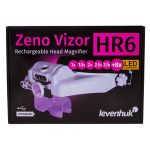 Лупа налобная с аккумулятором Levenhuk Zeno Vizor HR6, фото 12