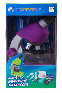 Микроскоп Bresser Junior 40x-640x, фиолетовый, фото 11