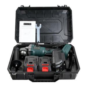 Углошлифовальная машина бесщёточная Zitrek ZKAG20-125 в кейсе, 125мм, 20В, 2х4.0Ач, фото 5
