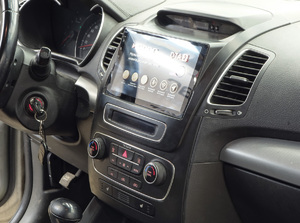 Рамка InCar для UMS KIA Sorento 2013-2019 (XM), 9" (тип3 Консоль 2 части), фото 5