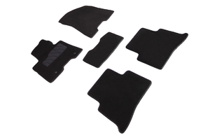 Ворсовые LUX коврики в салон Seintex для KIA SPORTAGE IV 2015-н.в. (черные, 89148), фото 1