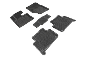 Коврики EVA 3D ромб Seintex для Audi Q7 2005-2015 (черные, 95269), фото 1