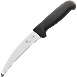 Кухонный нож Victorinox Fibrox, лезвие 15 см прямое, черный, фото 1