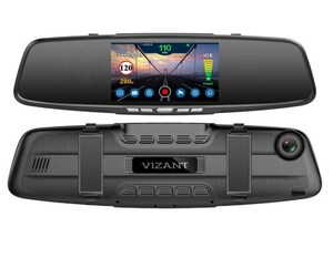 Зеркало с видеорегистратором и радар-детектором VIZANT 751 GPS, фото 6